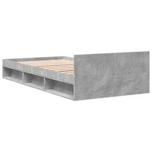 Rám postele se zásuvkou betonově šedý 75x190cm kompozitní dřevo - obrázek 6
