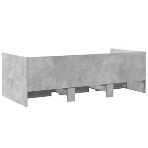 Válenda se zásuvkami bez matrace betonově šedá 100 x 200 cm - obrázek 6