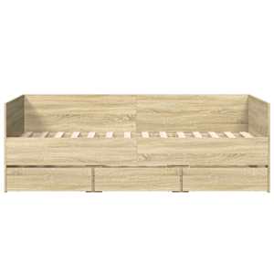 Válenda se zásuvkami bez matrace dub sonoma 75 x 190 cm - obrázek 4