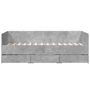 Válenda se zásuvkami bez matrace betonově šedá 75 x 190 cm - obrázek 4