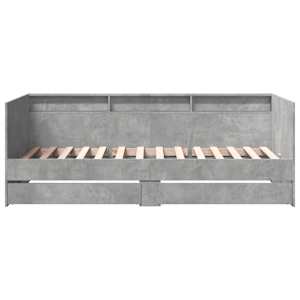 Válenda se zásuvkami bez matrace betonově šedá 75 x 190 cm - obrázek 4