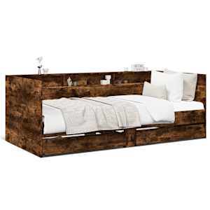 Válenda se zásuvkami bez matrace kouřový dub 75 x 190 cm - obrázek 2