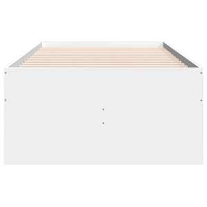 Válenda se zásuvkami bez matrace bílá 100 x 200 cm - obrázek 5