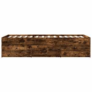 Válenda se zásuvkami bez matrace kouřový dub 90 x 200 cm - obrázek 4