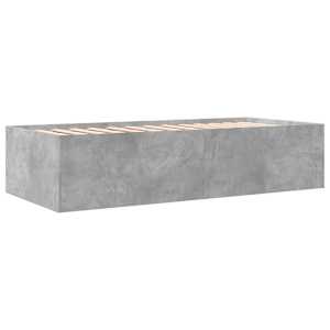 Válenda se zásuvkami bez matrace betonově šedá 75 x 190 cm - obrázek 6