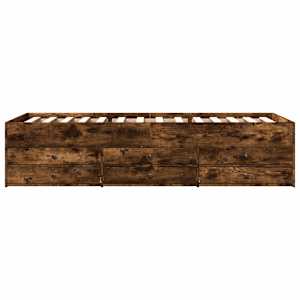 Válenda se zásuvkami bez matrace kouřový dub 75 x 190 cm - obrázek 4