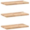 vidaXL ujuvad riiulid 3 tk 60 x 20 x 2 cm t&ouml;&ouml;tlemata t&auml;ispuidust akaatsia