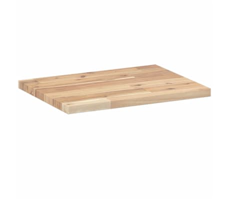 vidaXL Estante flotante madera maciza de acacia sin tratar 60x30x2 cm