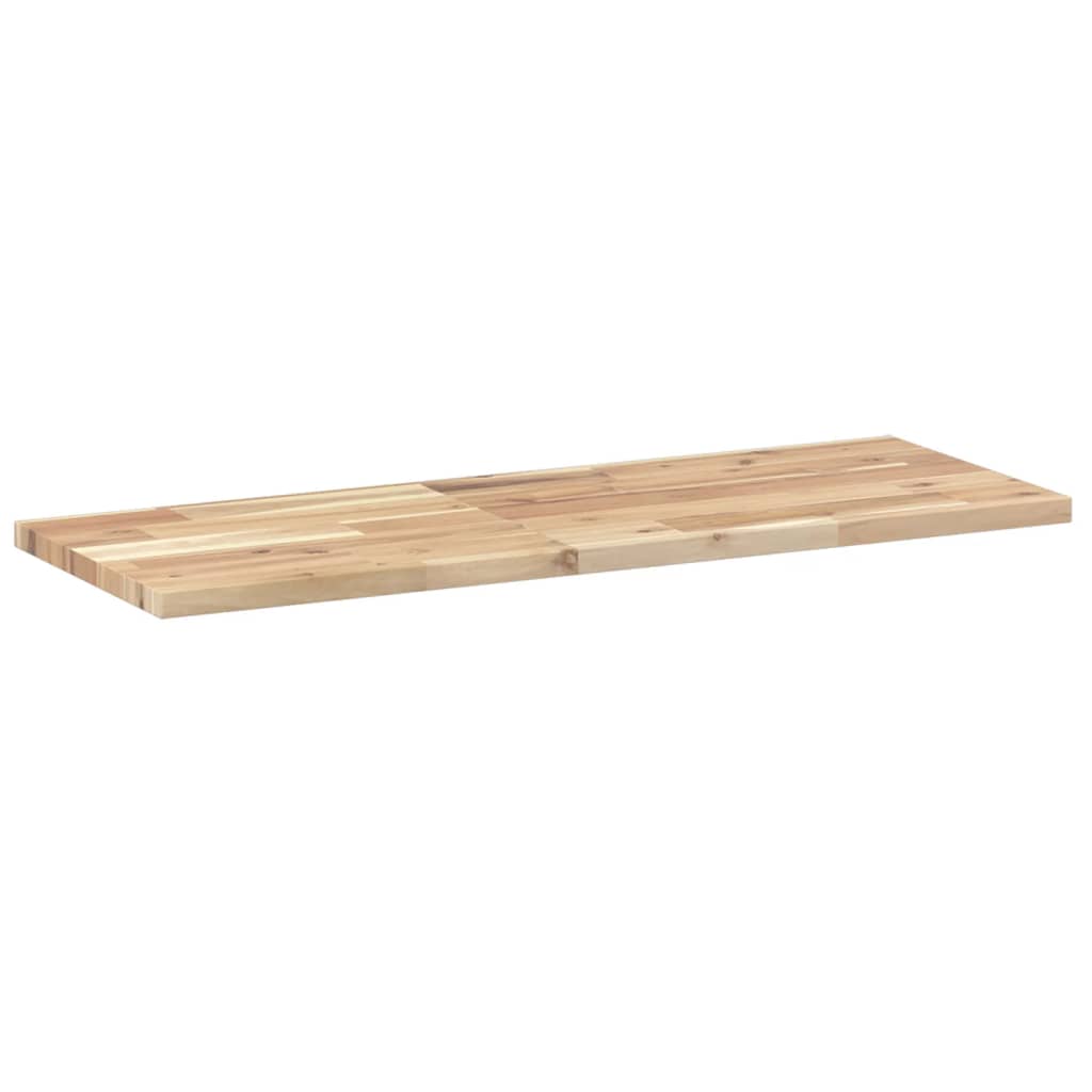 vidaXL Wandschap zwevend 100x30x2 cm onbehandeld massief acaciahout