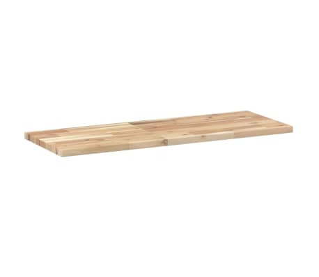 vidaXL &Eacute;tag&egrave;re flottante 100x30x2 cm bois d'acacia massif non trait&eacute;