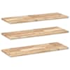 vidaXL ujuvad riiulid 3 tk, 100 x 30 x 2 cm, t&ouml;&ouml;tlemata t&auml;ispuit, akaatsia