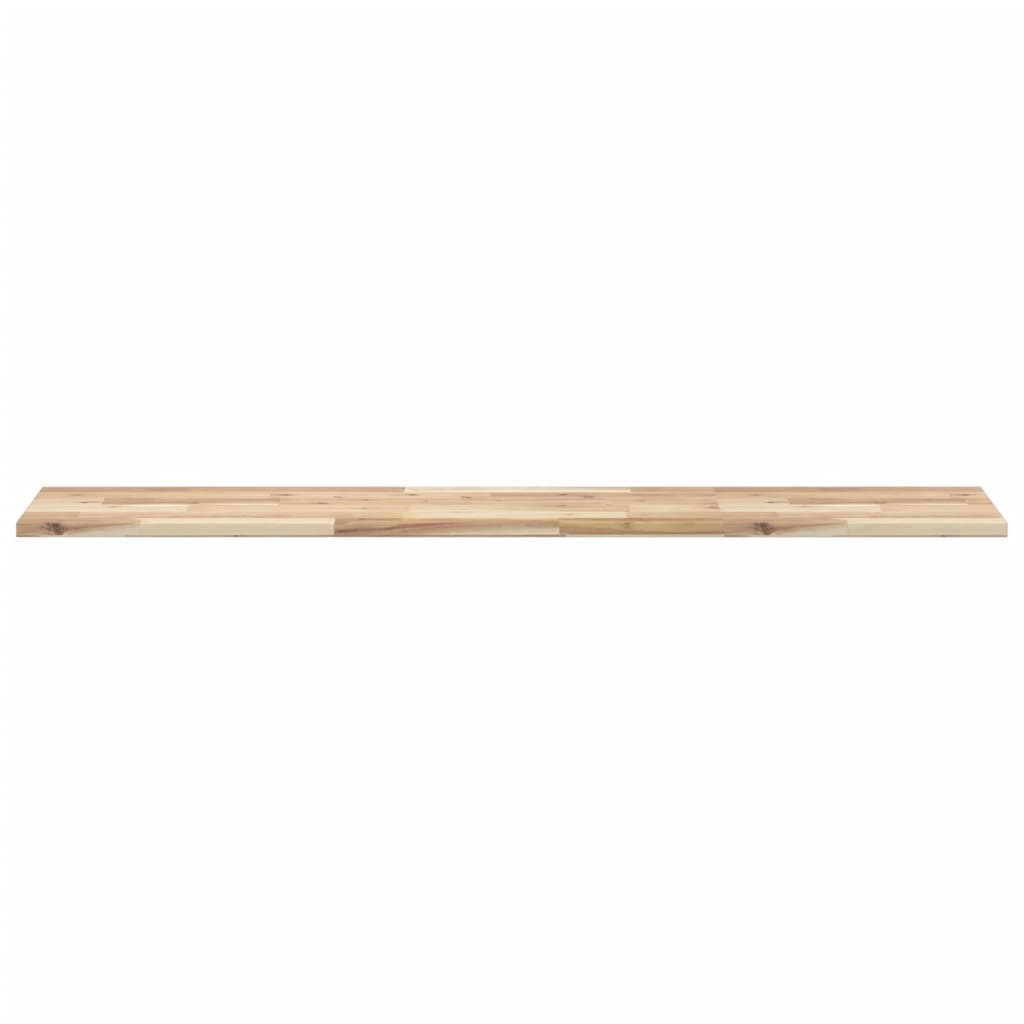 vidaXL Wandschappen 3 st zwevend 140x30x2 cm onbehandeld acaciahout bruin, foto 4