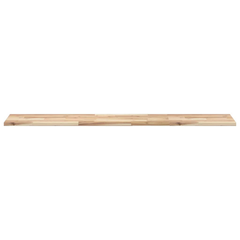 vidaXL Wandschappen 4 st zwevend 140x30x2 cm onbehandeld acaciahout bruin, foto 4