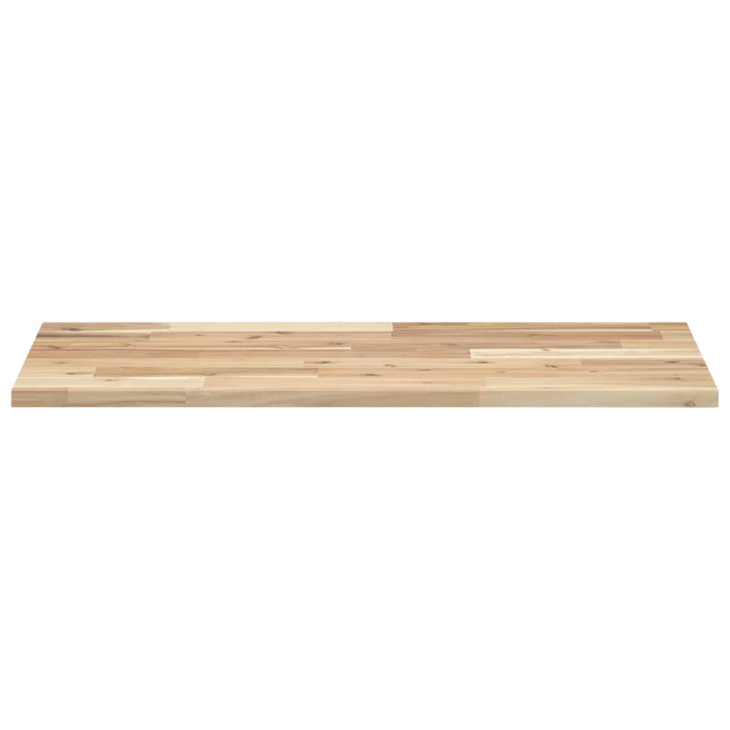 vidaXL Wandschappen 3 st zwevend 100x40x2 cm onbehandeld acaciahout bruin, foto 4