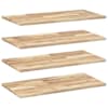 vidaXL ujuvad riiulid 4 tk, 100 x 40 x 2 cm, t&ouml;&ouml;tlemata t&auml;ispuit, akaatsia