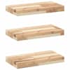 vidaXL ujuvad riiulid 3 tk 60 x 20 x 4 cm t&ouml;&ouml;tlemata t&auml;ispuidust akaatsia