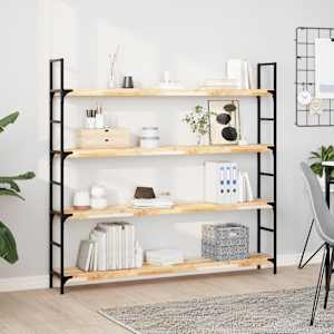 Viseča polica 160x20x4 cm neobdelan trden akacijev les