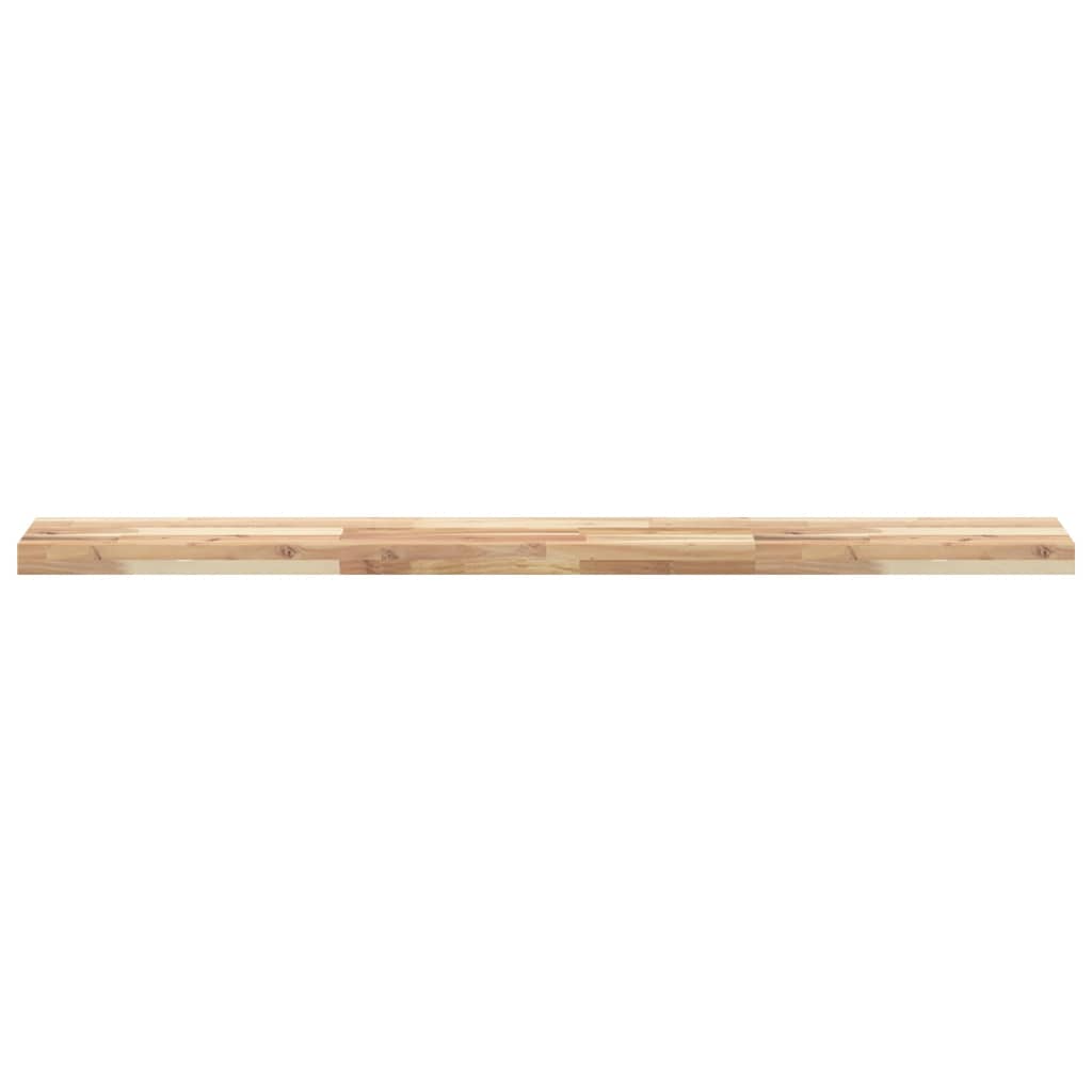 vidaXL Wandschappen 2 st zwevend 160x20x4 cm onbehandeld acaciahout bruin, foto 4