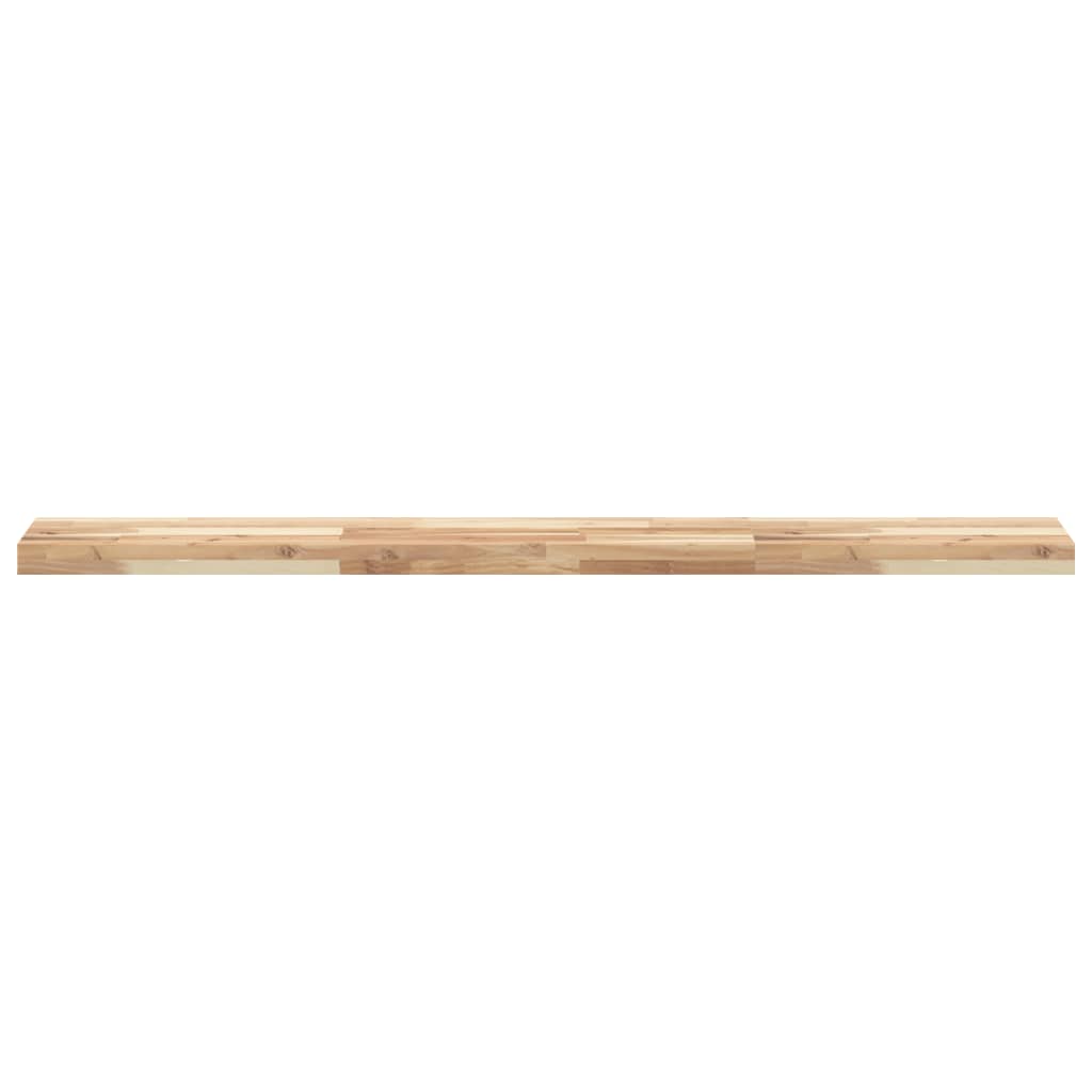 vidaXL Wandschappen 4 st zwevend 160x20x4 cm onbehandeld acaciahout bruin, foto 4