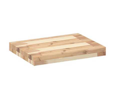vidaXL &Eacute;tag&egrave;res flottantes 2 pcs 40x30x4 cm acacia massif non trait&eacute;
