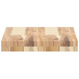 Plovoucí police 2 ks 40 x 30 x 4 cm neošetřené akáciové dřevo - obrázek 5