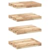vidaXL ujuvad riiulid 4 tk 60 x 30 x 4 cm t&ouml;&ouml;tlemata t&auml;ispuidust akaatsia