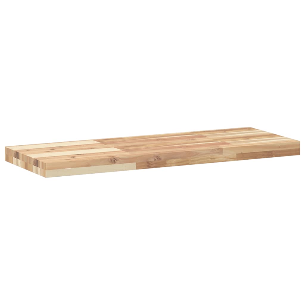 vidaXL Kelluva hylly 80x30x4 cm käsittelemätön täysi akasiapuu