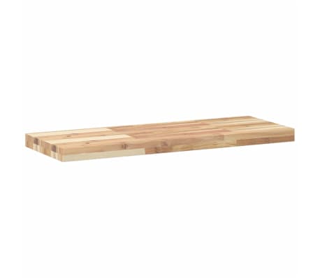 vidaXL Flytende hyller 4 stk 80x30x4 cm ubehandlet heltre akasie