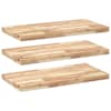 vidaXL ujuvad riiulid 3 tk 60 x 40 x 4 cm t&ouml;&ouml;tlemata t&auml;ispuidust akaatsia