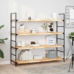 Viseča polica 160x40x4 cm neobdelan trden akacijev les