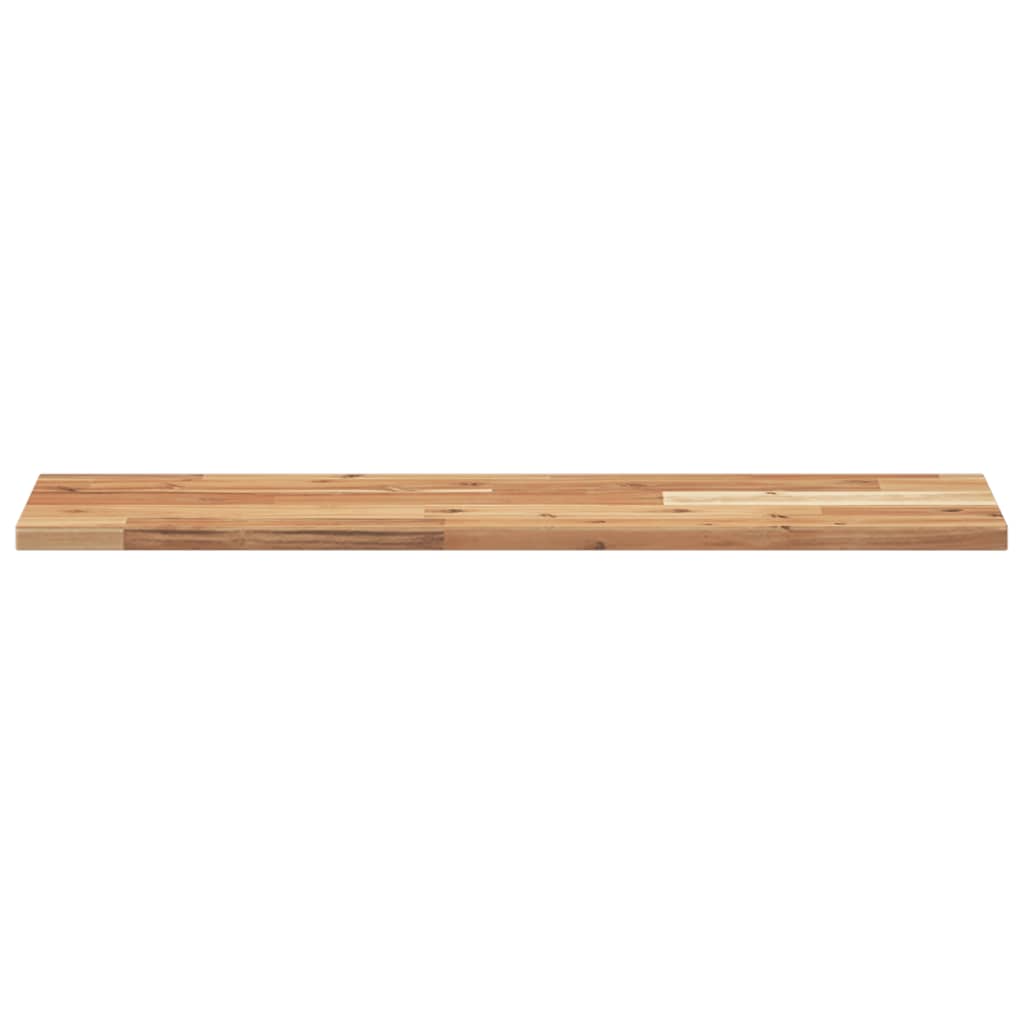 vidaXL Wandschappen 2 st zwevend olieafwerking 80x20x2 cm acaciahout bruin, foto 4