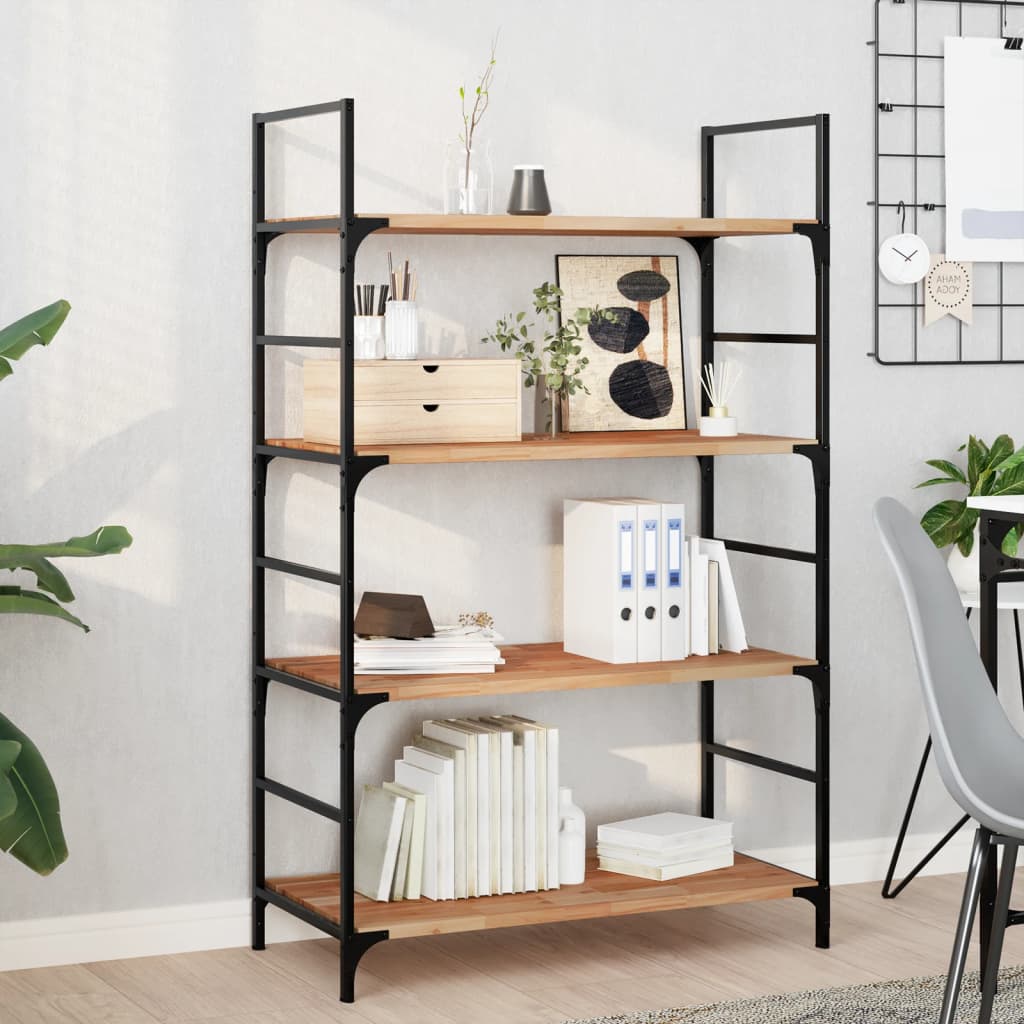 vidaXL Wandschappen 2 st zwevend olieafwerking 80x40x2 cm acaciahout Bruin