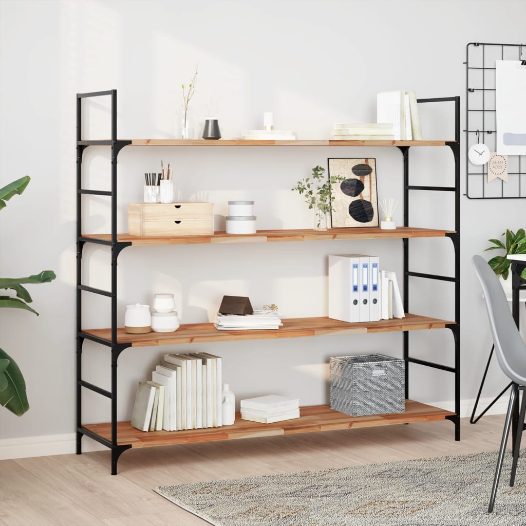 vidaXL Wandschap zwevend olieafwerking 160x40x2 cm massief acaciahout Bruin