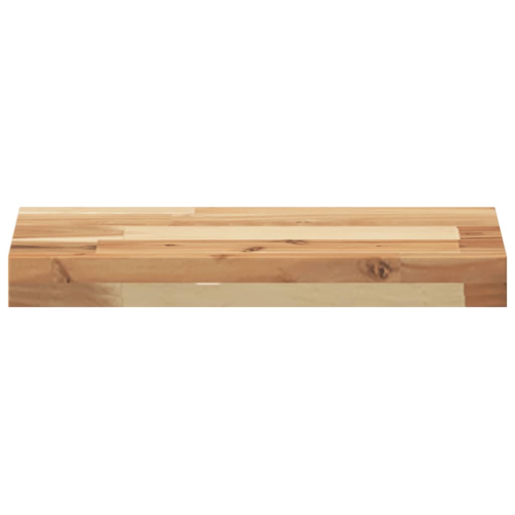 vidaXL Wandschappen 4 st zwevend olieafwerking 40x20x4 cm acaciahout bruin, foto 4