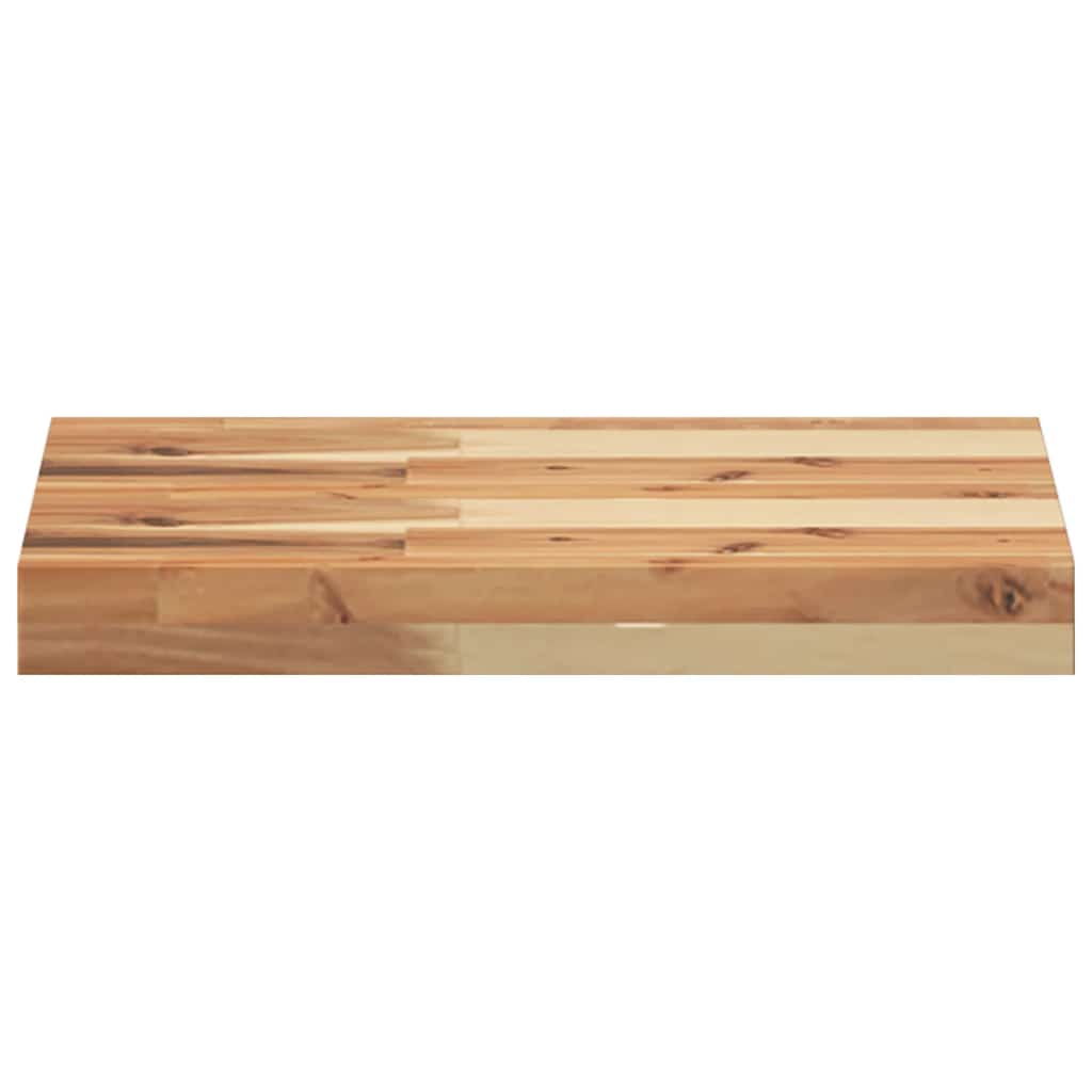 vidaXL Wandschappen 2 st zwevend olieafwerking 40x30x4 cm acaciahout bruin, foto 4