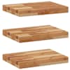 vidaXL ujuvad riiulid 3 tk 40 x 30 x 4 cm &otilde;liviimistlusega t&auml;ispuit akaatsia
