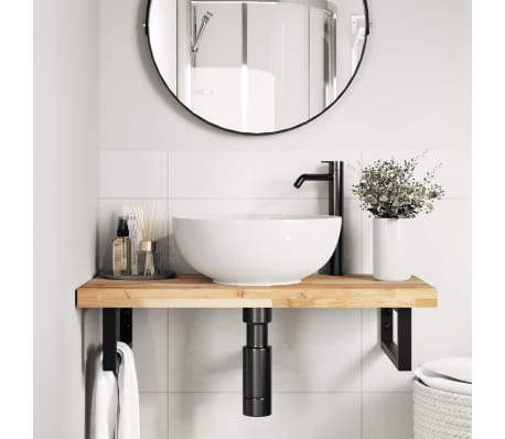 vidaXL Waschtischplatte Unbehandelt 60x40x4 cm Massivholz Akazie