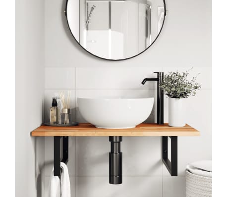 vidaXL Ploča za umivaonik s uljnim premazom 60x50x2 cm drvo bagrema