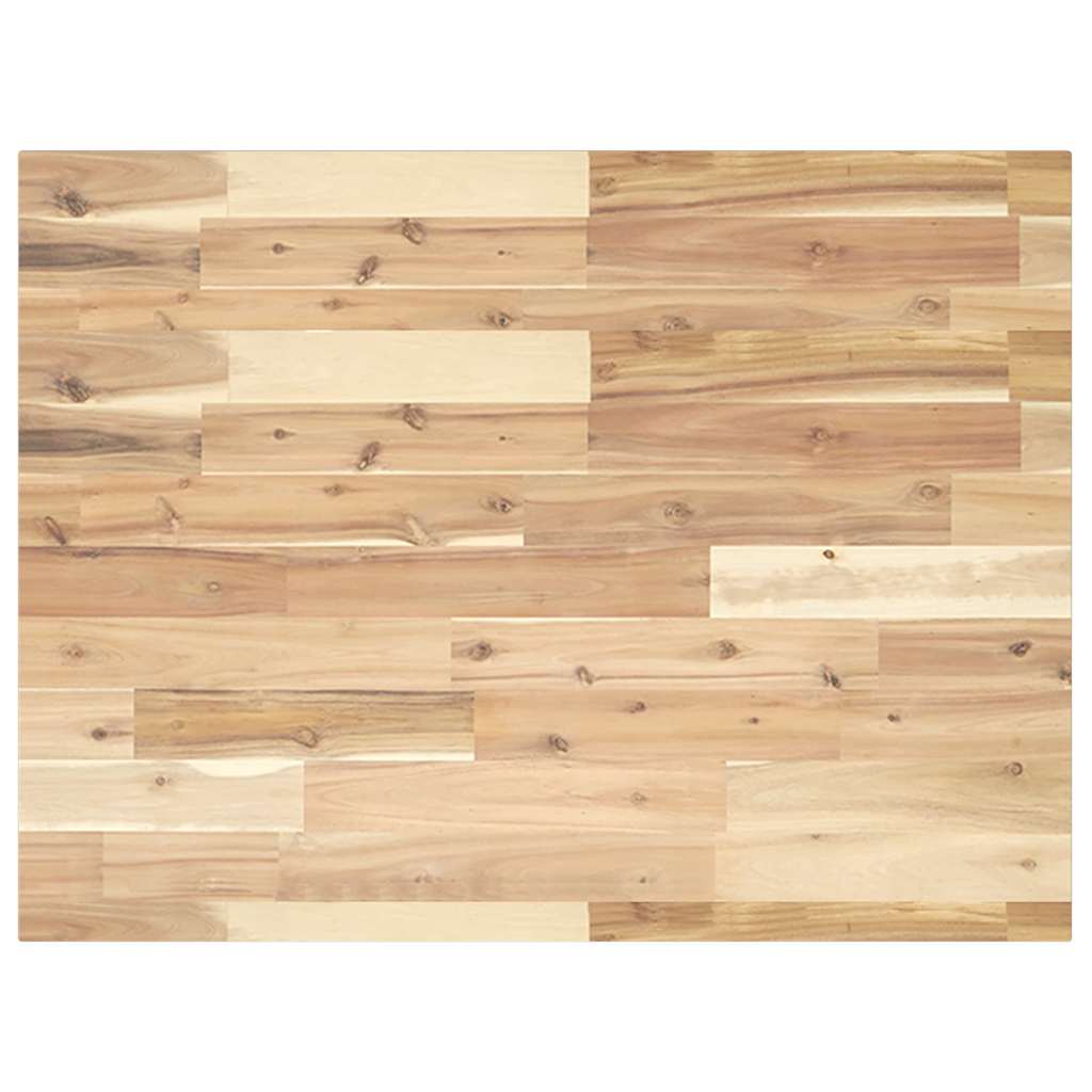 vidaXL Schreibtischplatte Unbehandelt 80x60x2 cm Massivholz Akazie