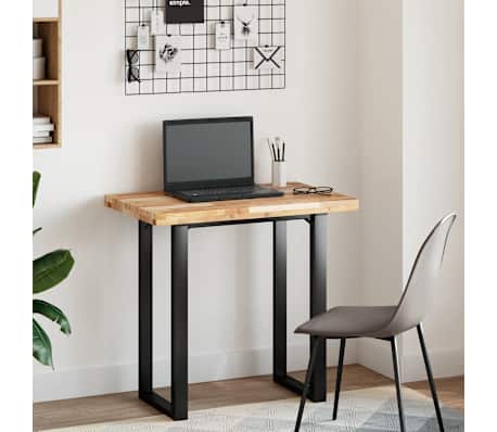 vidaXL Dessus de bureau non trait&eacute; 60x50x4 cm bois d'acacia massif