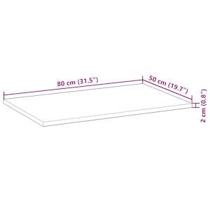 Deska psacího stolu napuštěná olejem 80x50x2 cm masivní akácie - obrázek 9