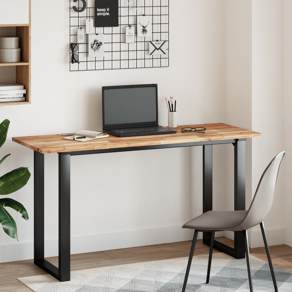 vidaXL Bureaublad met olieafwerking 120x50x2 cm massief acaciahout afbeelding
