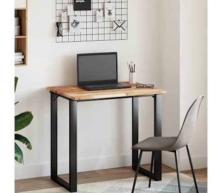 vidaXL Blat de birou finisat cu ulei, 80x60x2 cm, lemn masiv acacia
