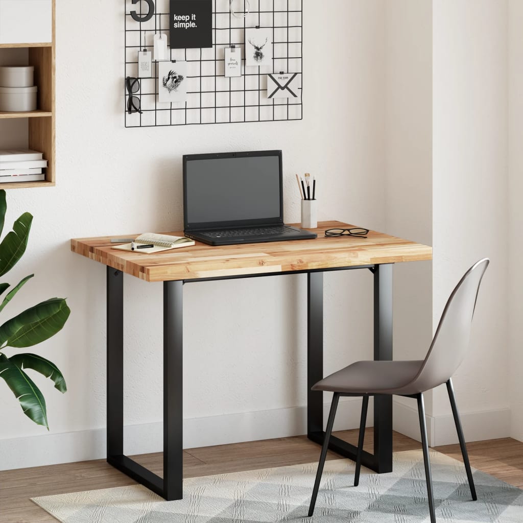 vidaXL Bureaublad met olieafwerking 80x70x4 cm massief acaciahout afbeelding