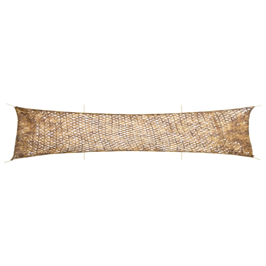 vidaXL Maskovací síť s úložným vakem 706 x 140 cm písková