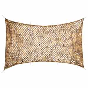 Kamuflažna mreža z torbo za shranjevanje 600x414 cm peščeno rjava