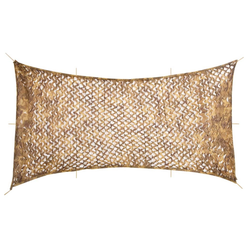 vidaXL Maskovací síť s úložným vakem 708 x 423 cm písková