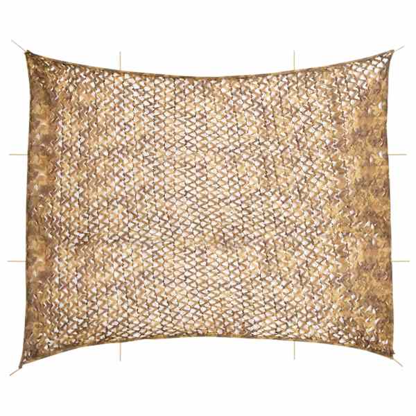 vidaXL kamuflaažv&otilde;rk hoiukotiga 729 x 602 cm, liivakarva