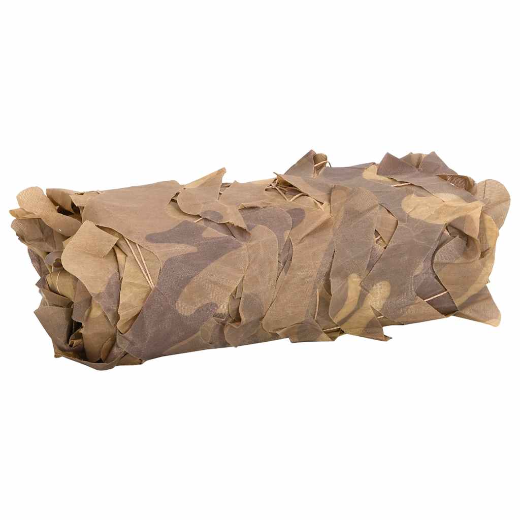 vidaXL Plasă de camuflaj cu geantă de depozitare, nisipiu, 729x602 cm