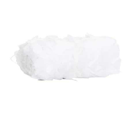 vidaXL Camouflage Net with Storage Bag 204.3x55.9" White